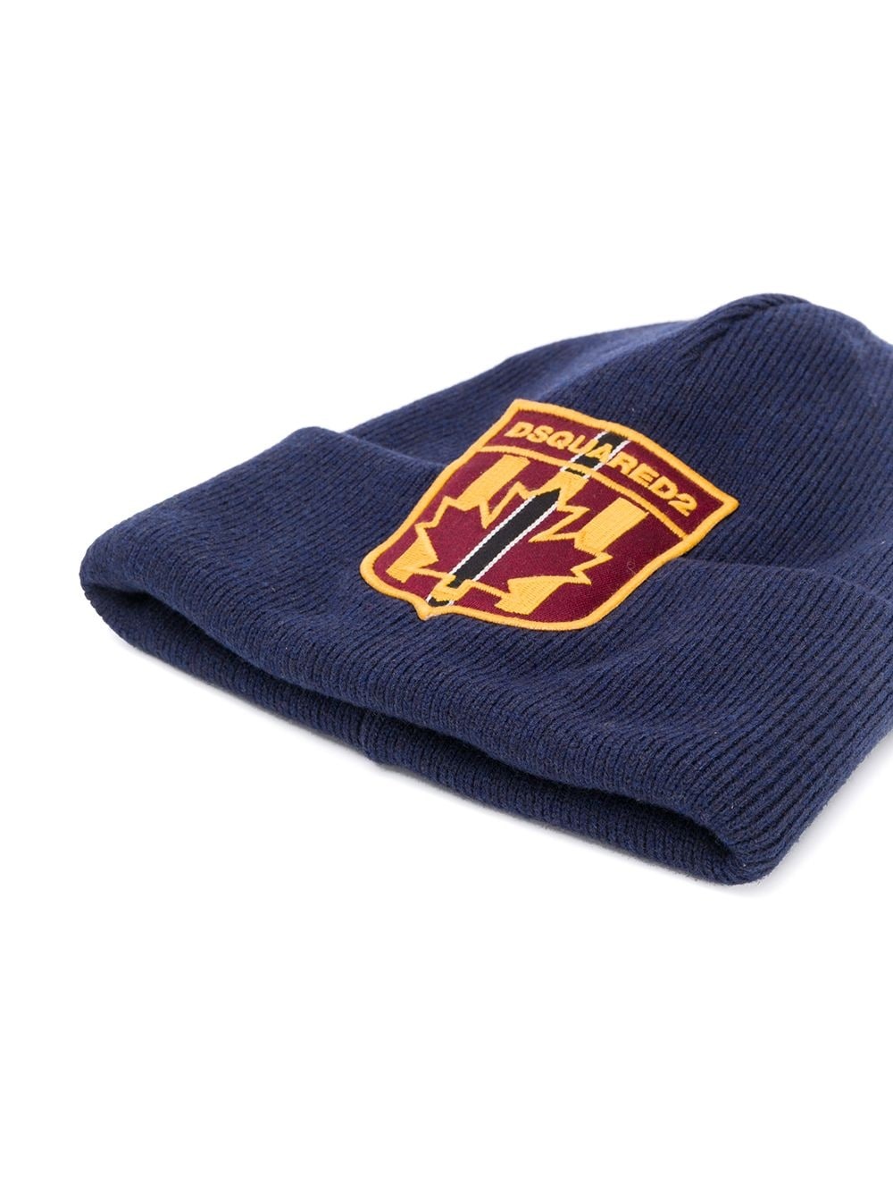 logo crest-appliqué beanie - 2