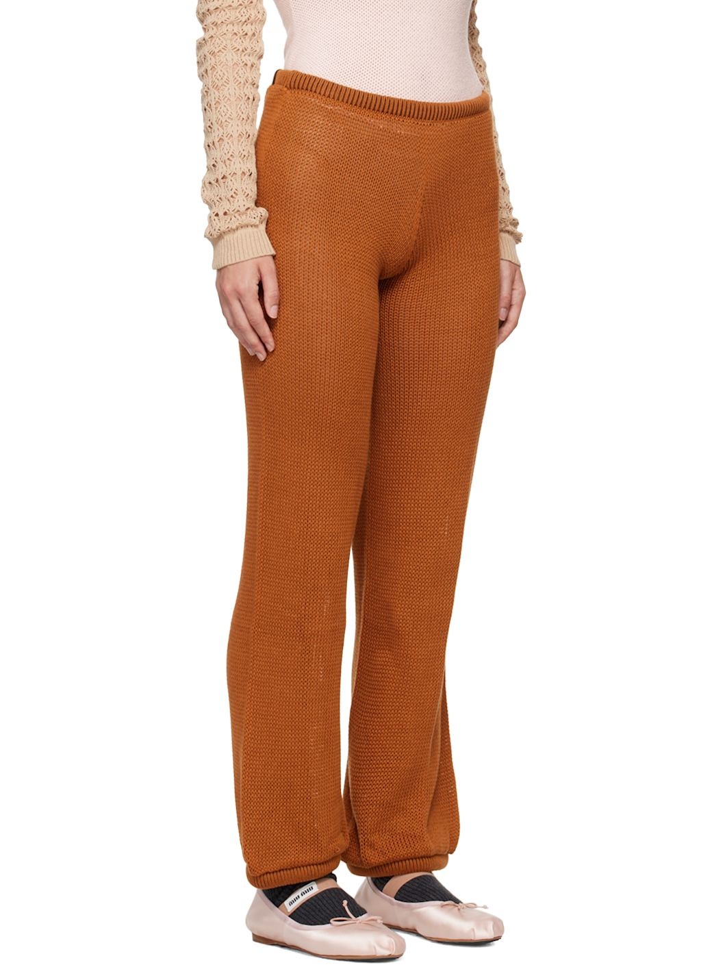 Brown Isabella Straight Lounge Pants - 2