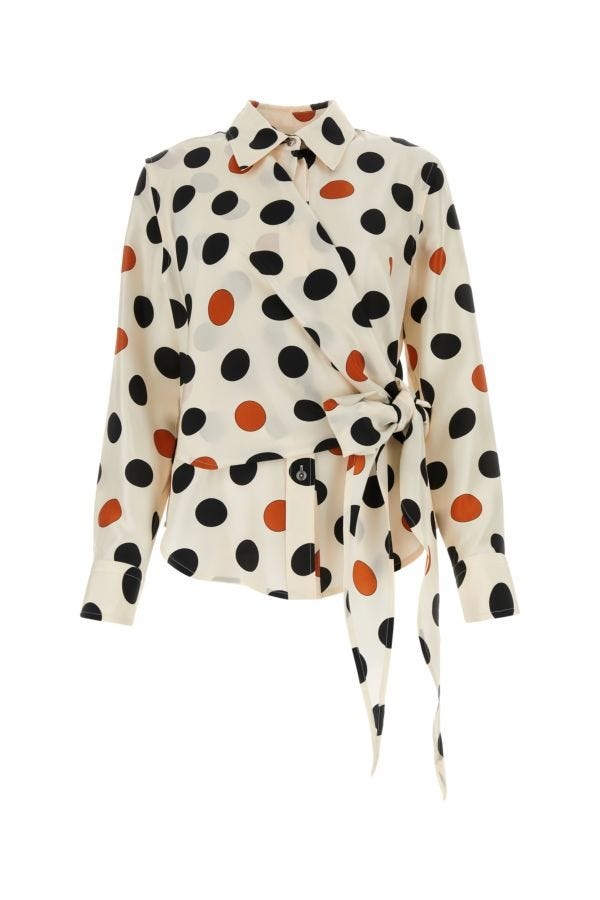 Printed silk shirt - 1