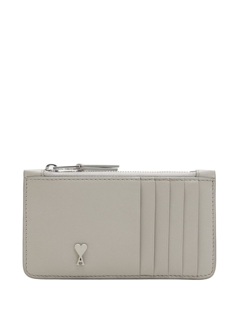 zipped coeur leather cardholder 1