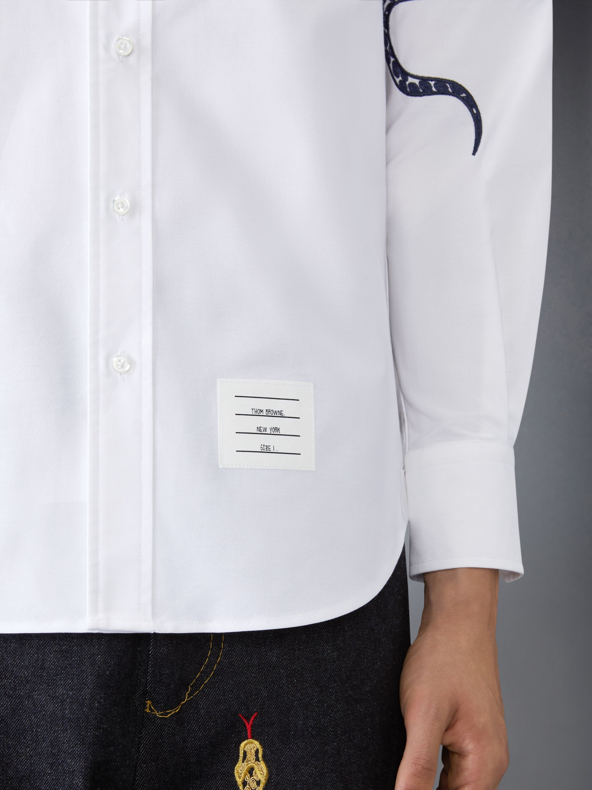 LUNAR NEW YEAR STRAIGHT FIT DENIM SHIRT - 5