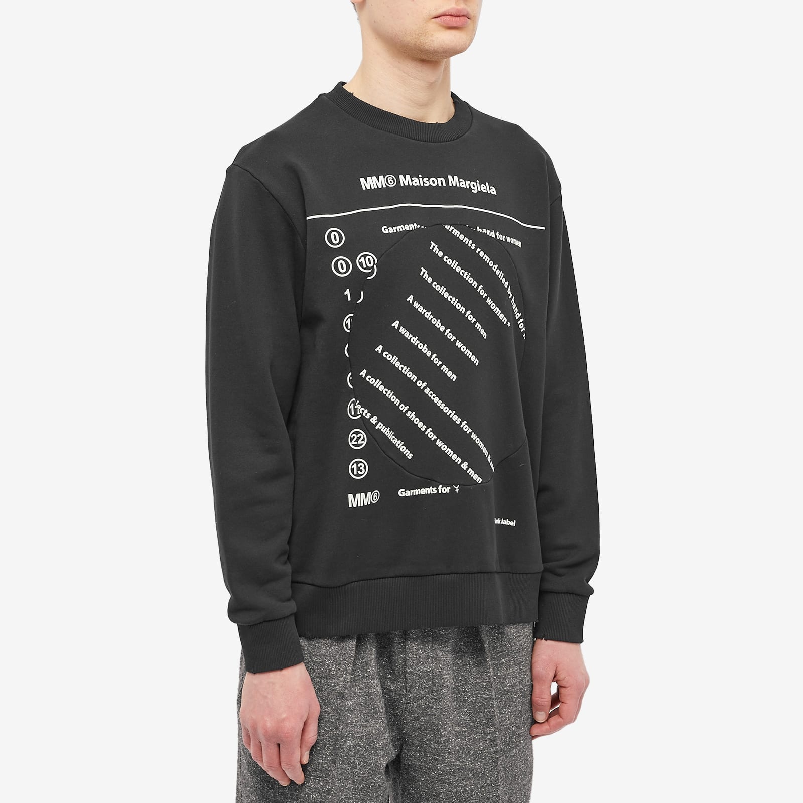 MM6 Maison Margiela Text Logo Crew Sweat - 2