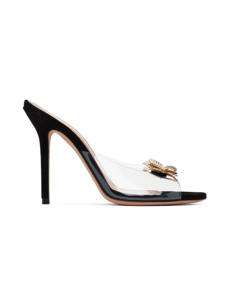 Black Dafne Heeled Sandals 1