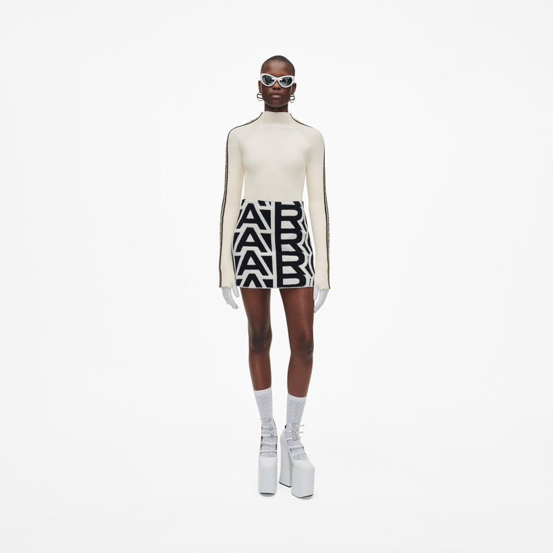 Marc Jacobs THE FLOCK MONOGRAM MINI SKIRT outlook