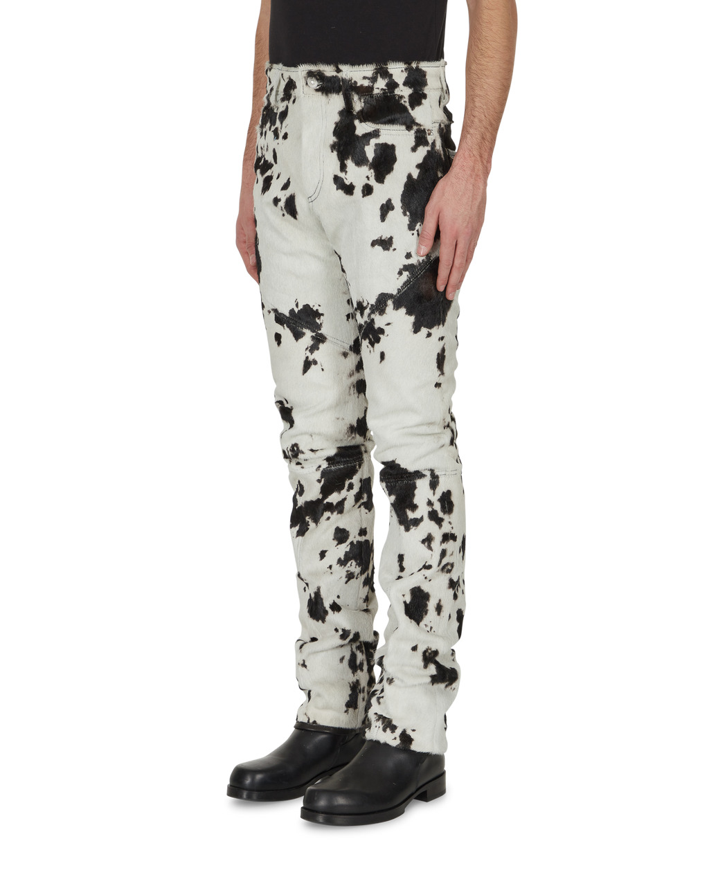 PAINTED LEATHER PANT - 3