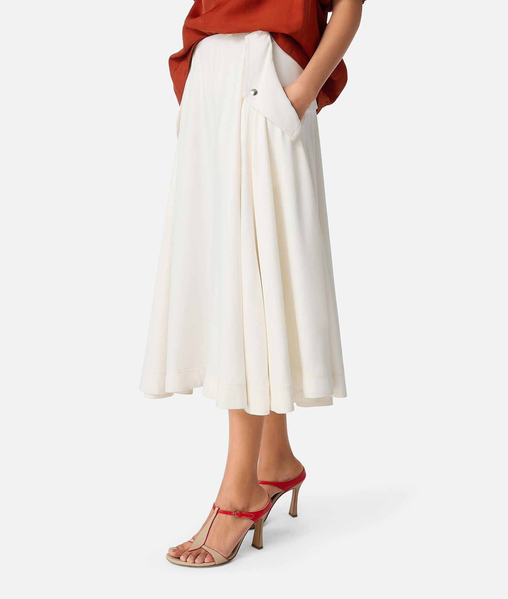 Viscose Pleated Skirt - 2