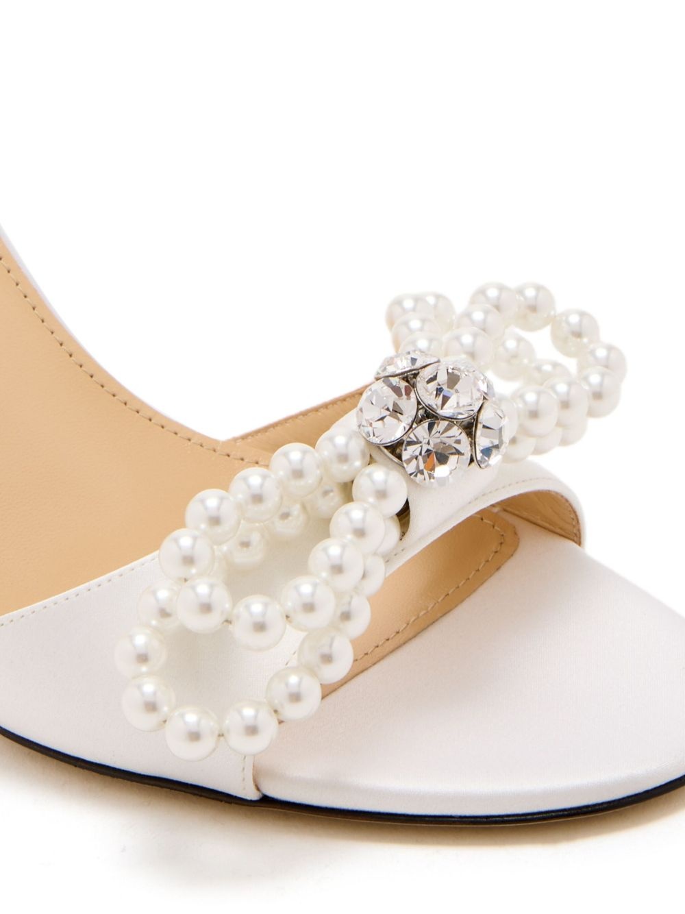 85mm bow-embellished mules - 4