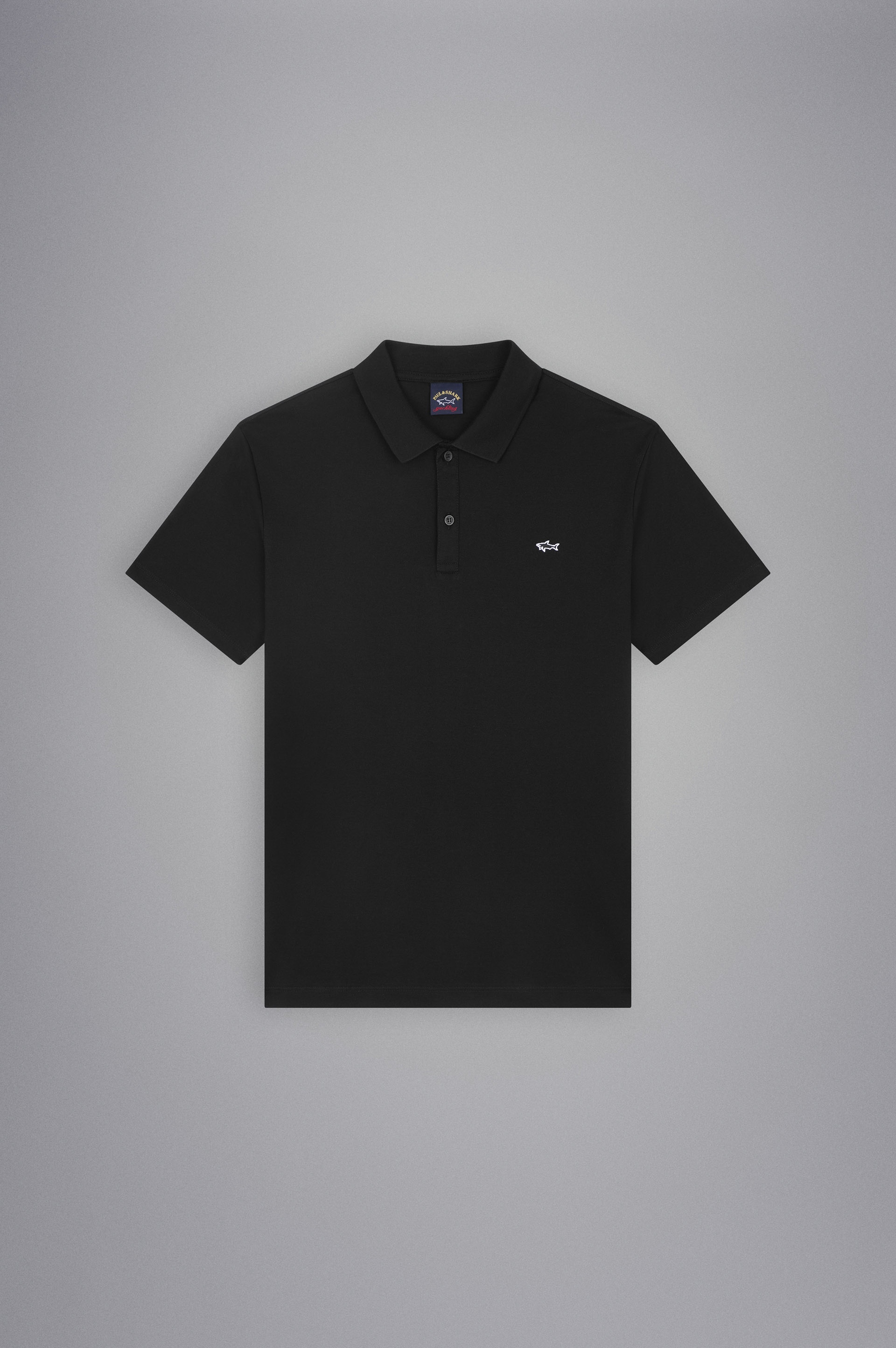 ORGANIC COTTON PIQUÉ POLO WITH SHARK BADGE - 1