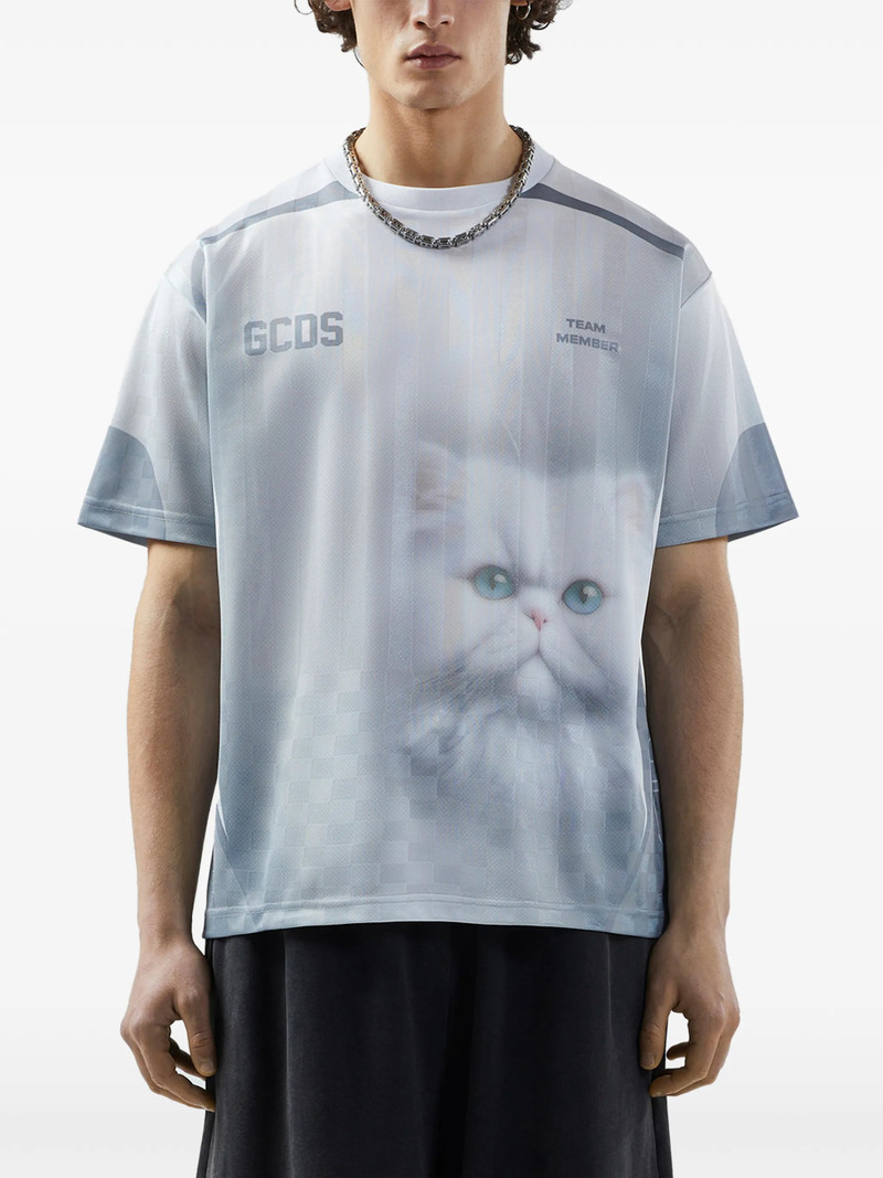 Gcds Cat-print T-shirt 6