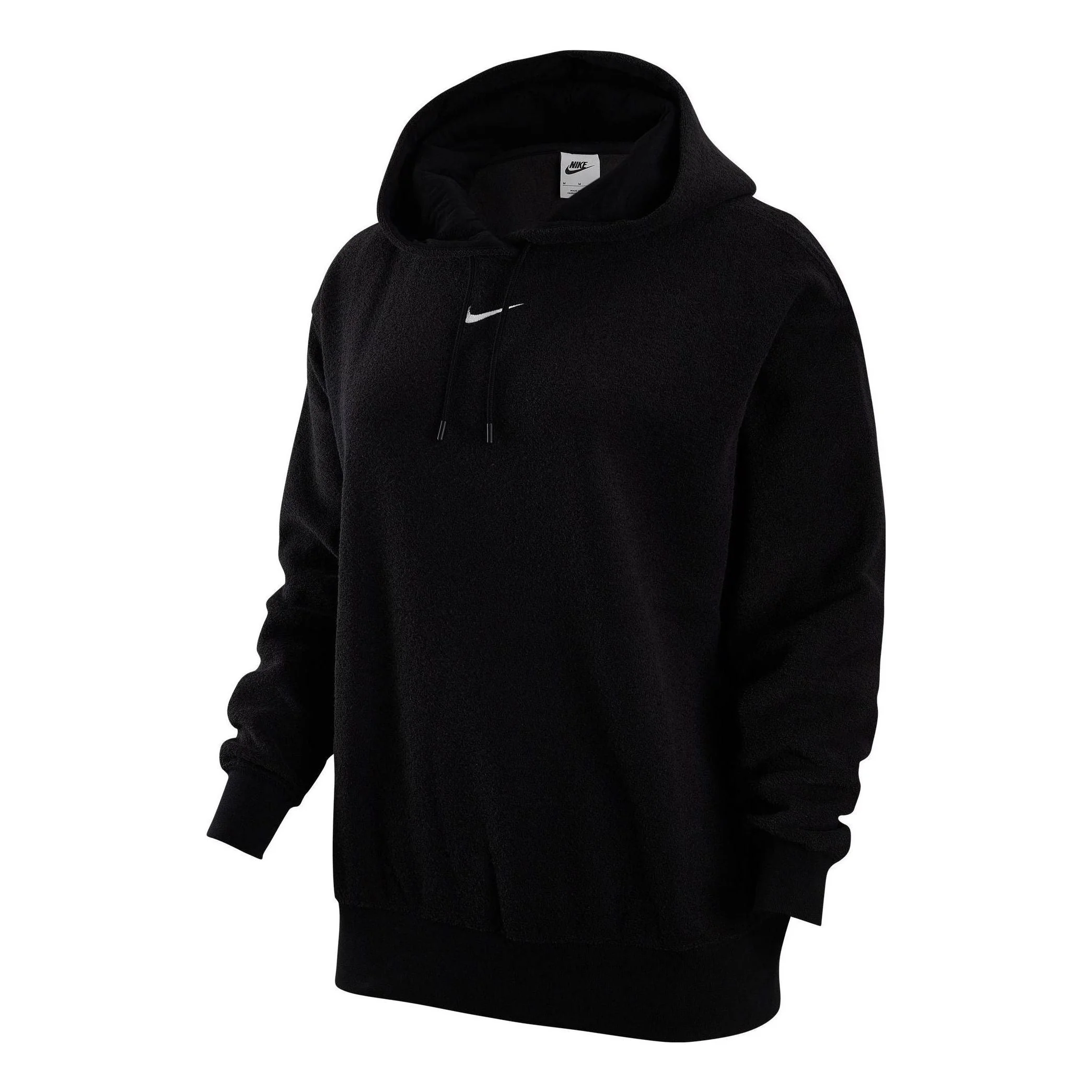 (WMNS) Nike Sportswear Essentials Logo Hoodie 'Black' DV7100-010 - 1