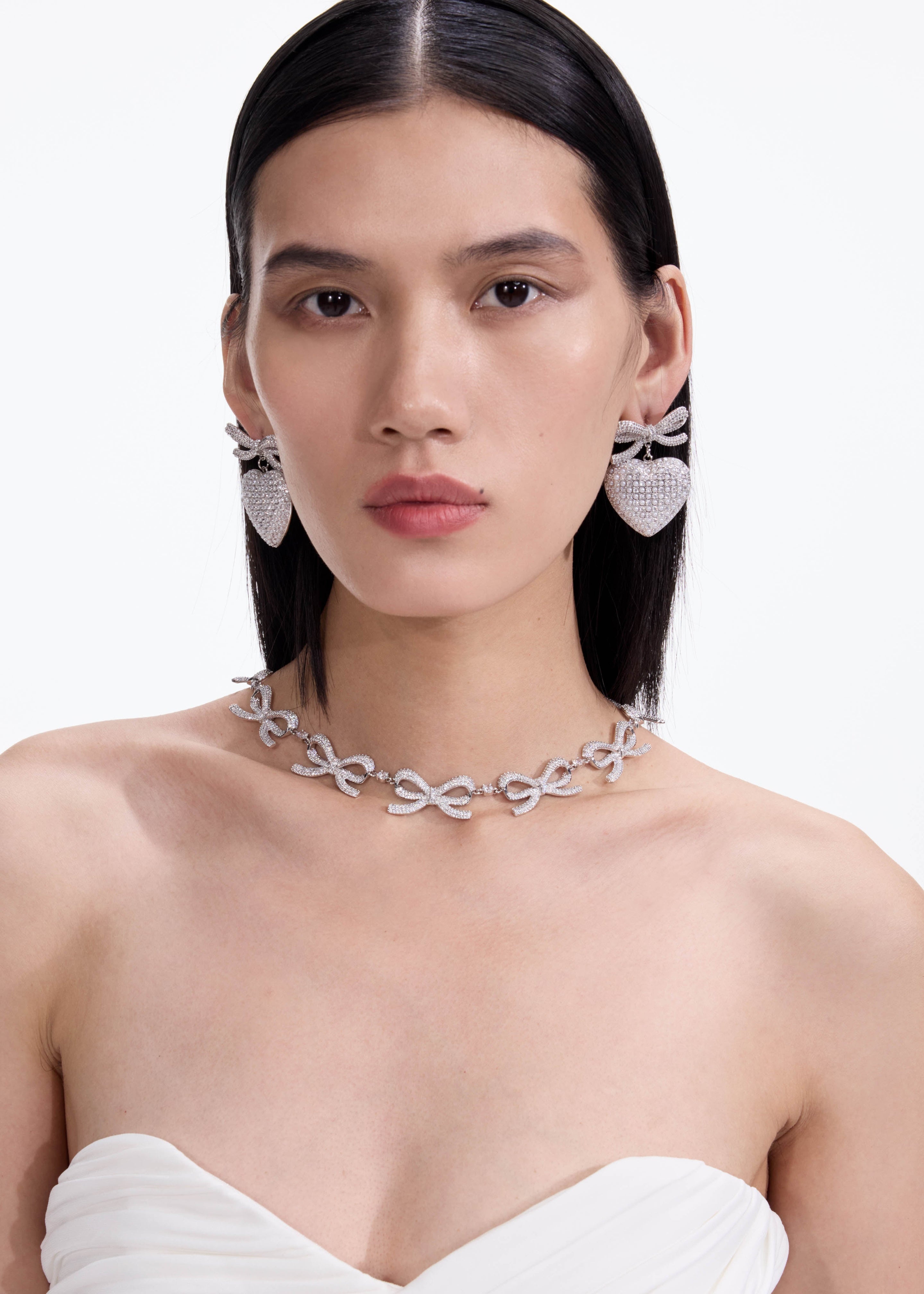 Crystal Bows Necklace - 3