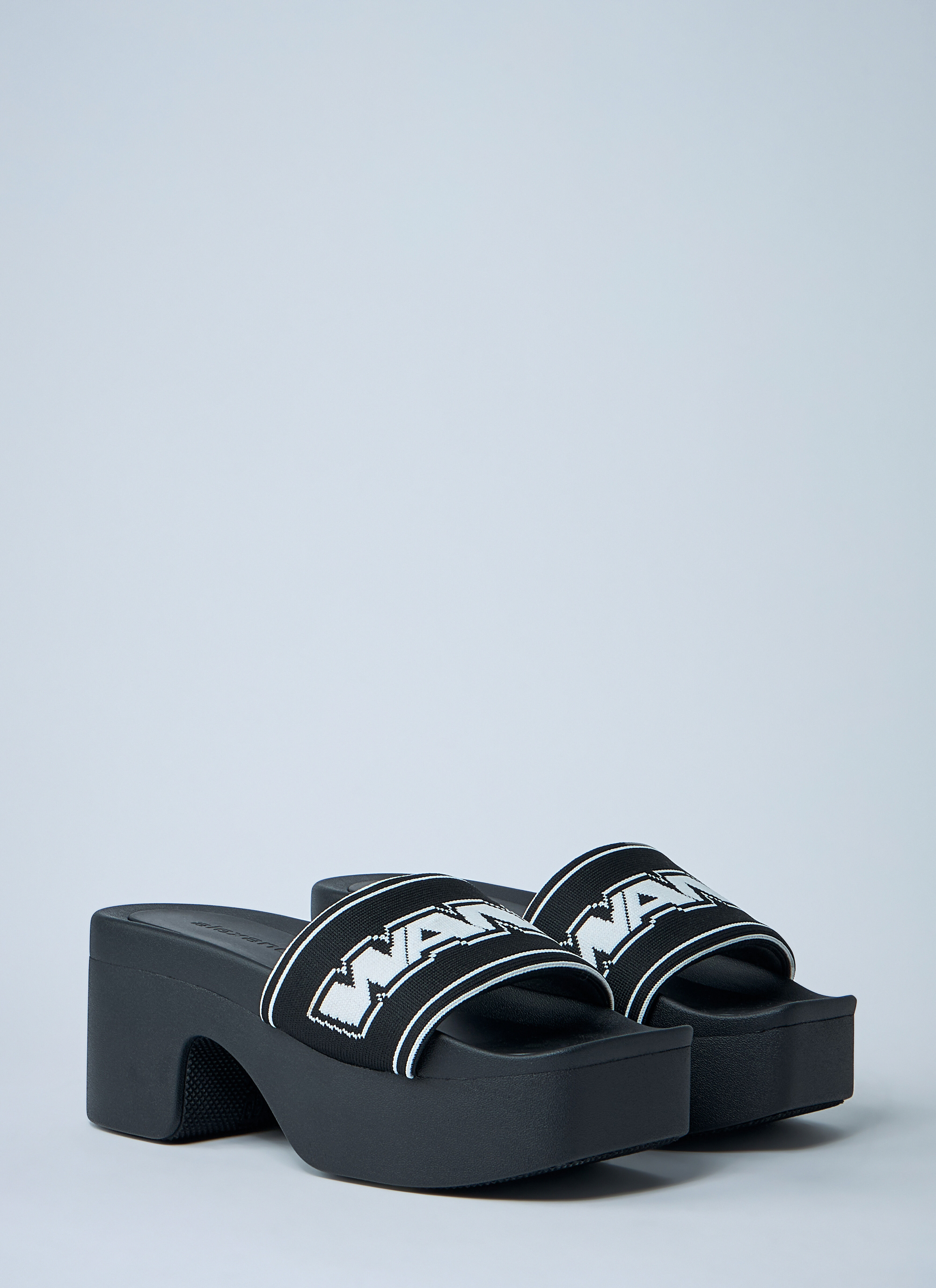 Logo Motif Platform Sandals - 2