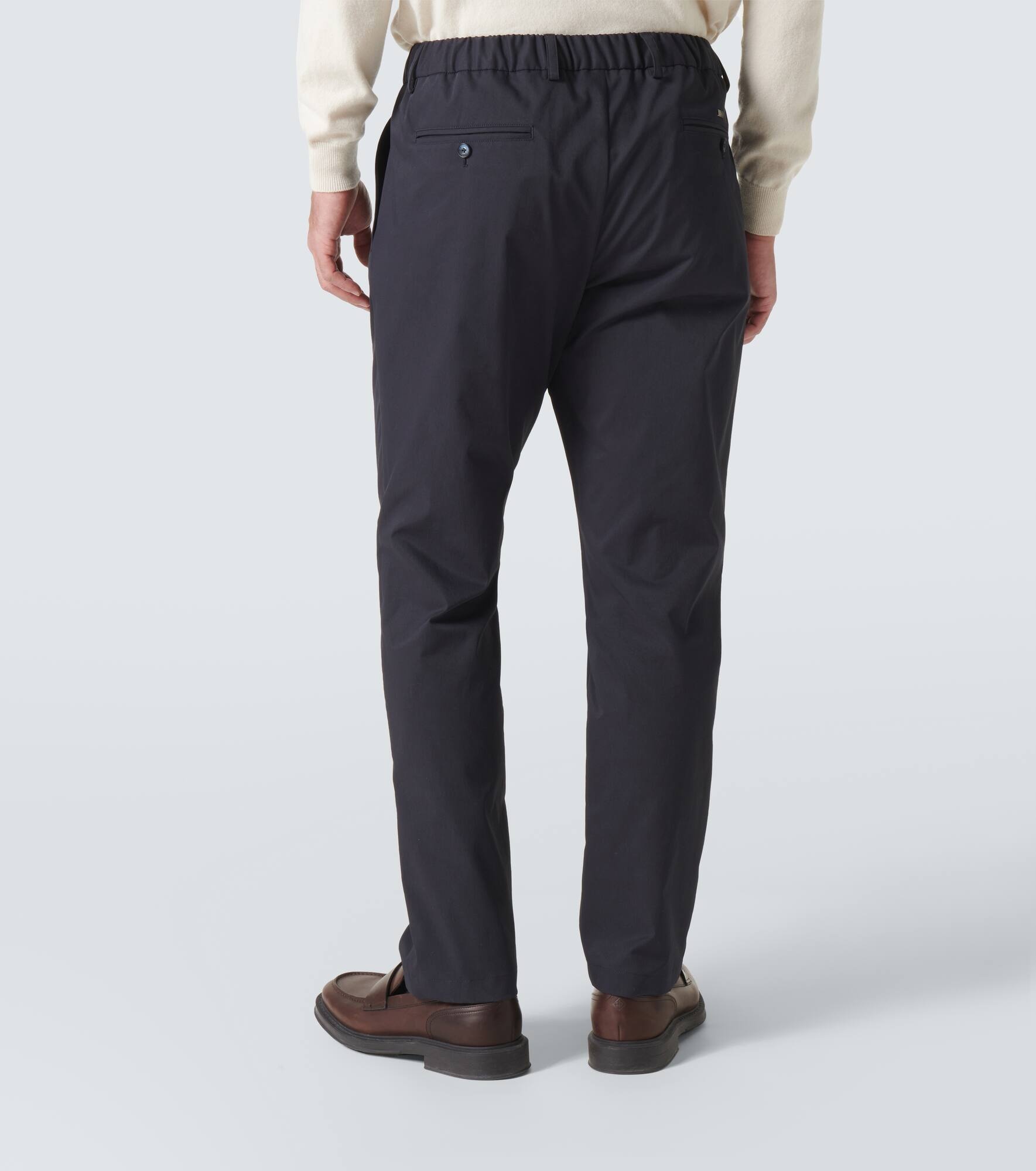 Mid-rise straight pants - 4