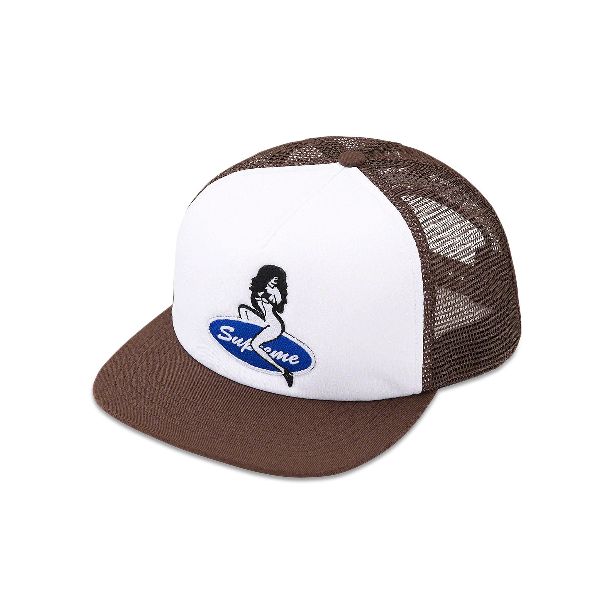 Supreme Pin Up Mesh Back 5-Panel 'Brown' - 1