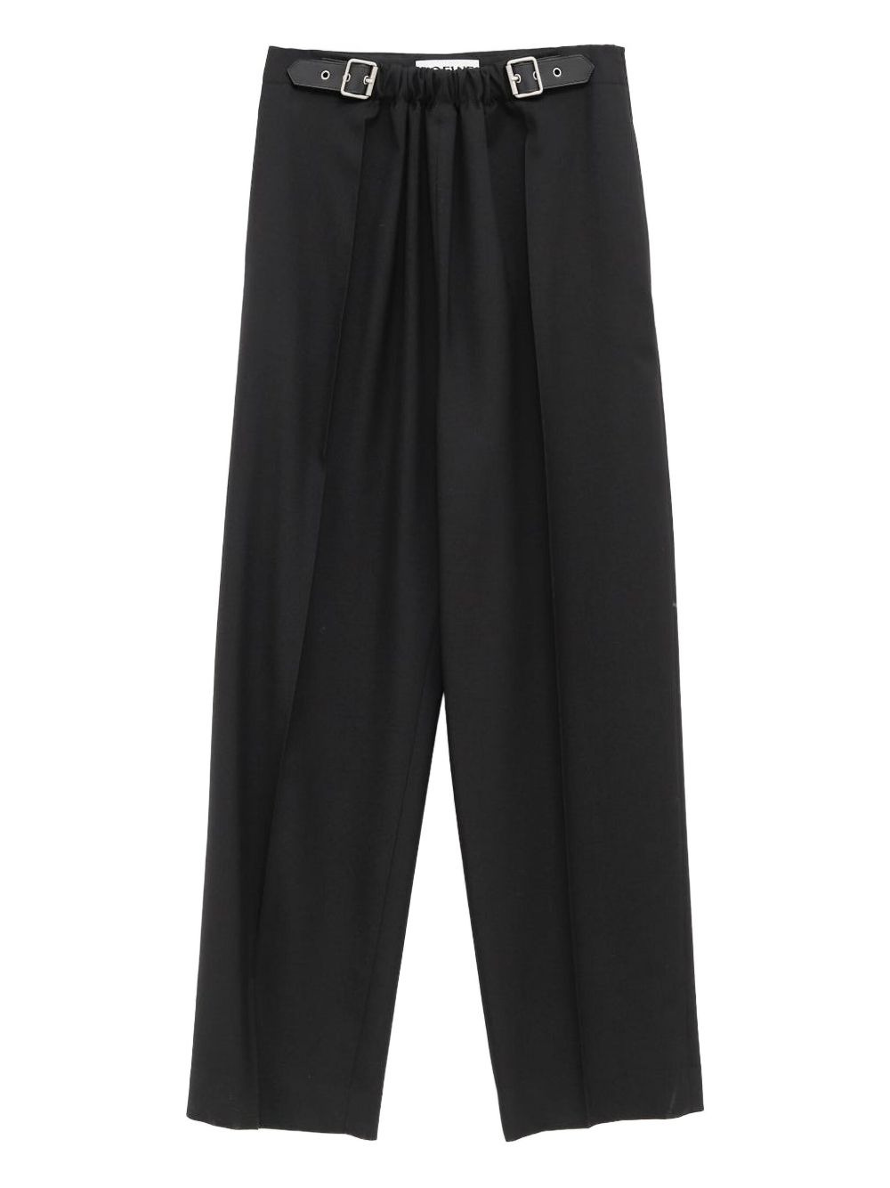 pleated buckled trousers - 1