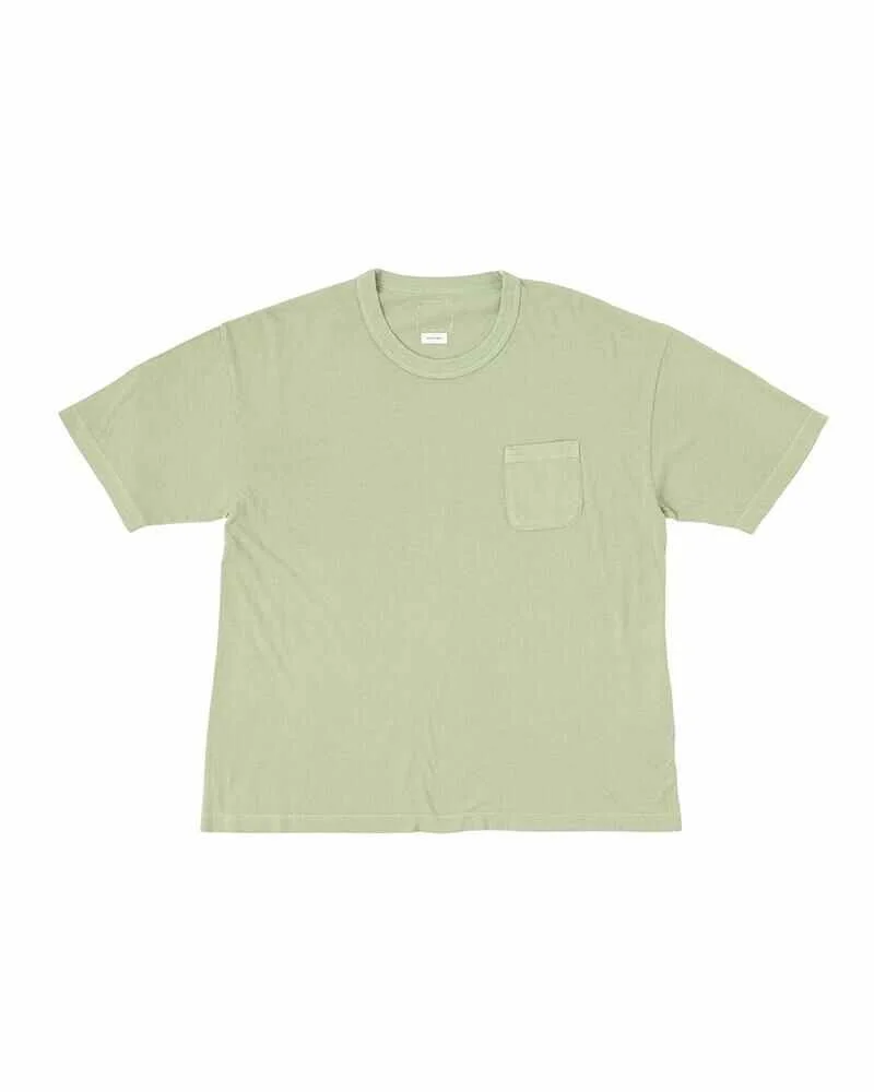 AMPLUS TEE S/S DMGD (U.D.) LT.GREEN - 1