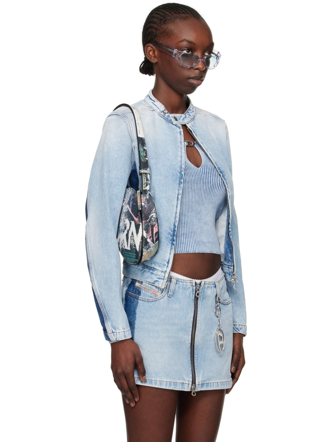 Blue De-Glory-S Denim Jacket - 2