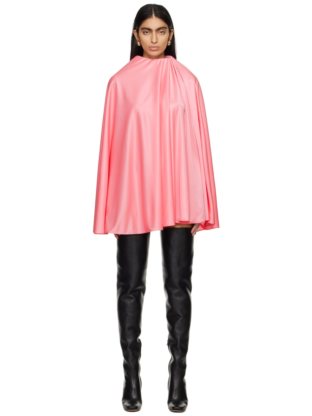 Pink Cape Blouse - 1