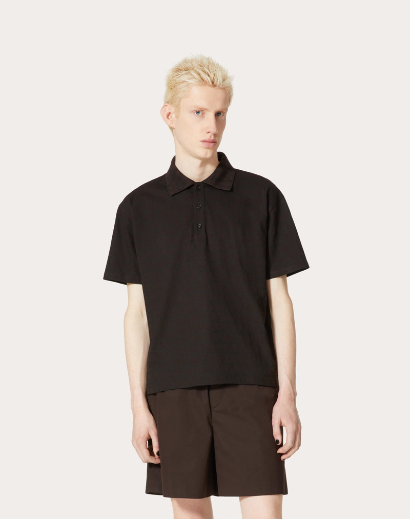 COTTON POLO SHIRT WITH TOILE ICONOGRAPHE PRINT 5