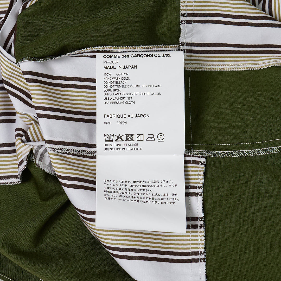 Polyester Cluster Stripe Long Sleeve Shirt - 3