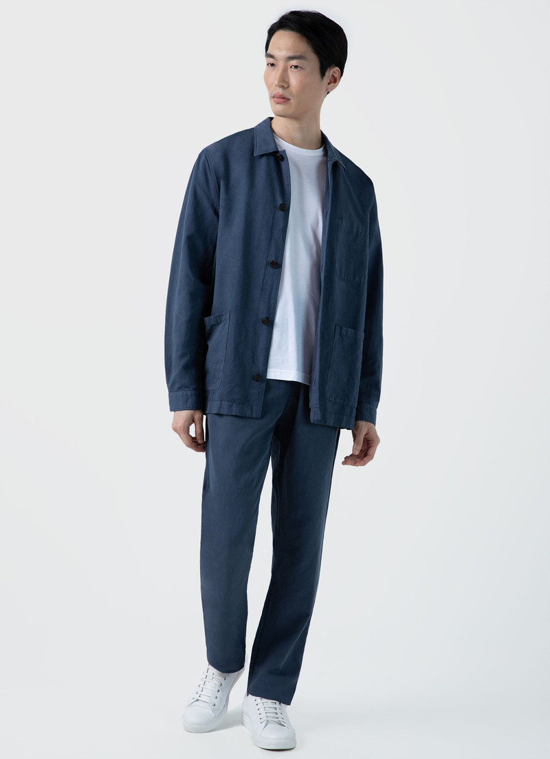 Sunspel Cotton Linen Twin Pocket Jacket outlook