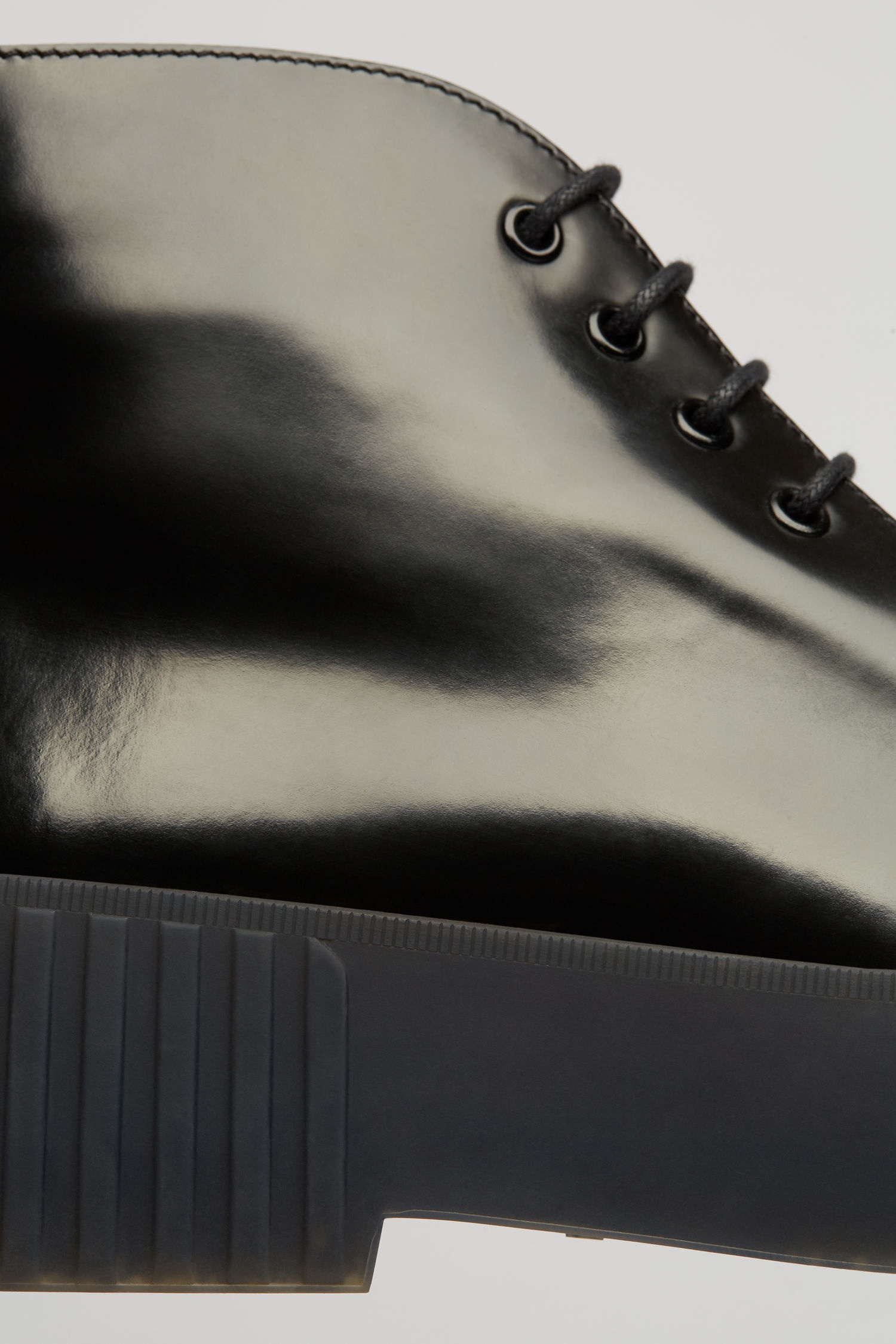 Leather chukka shoes black/grey - 6
