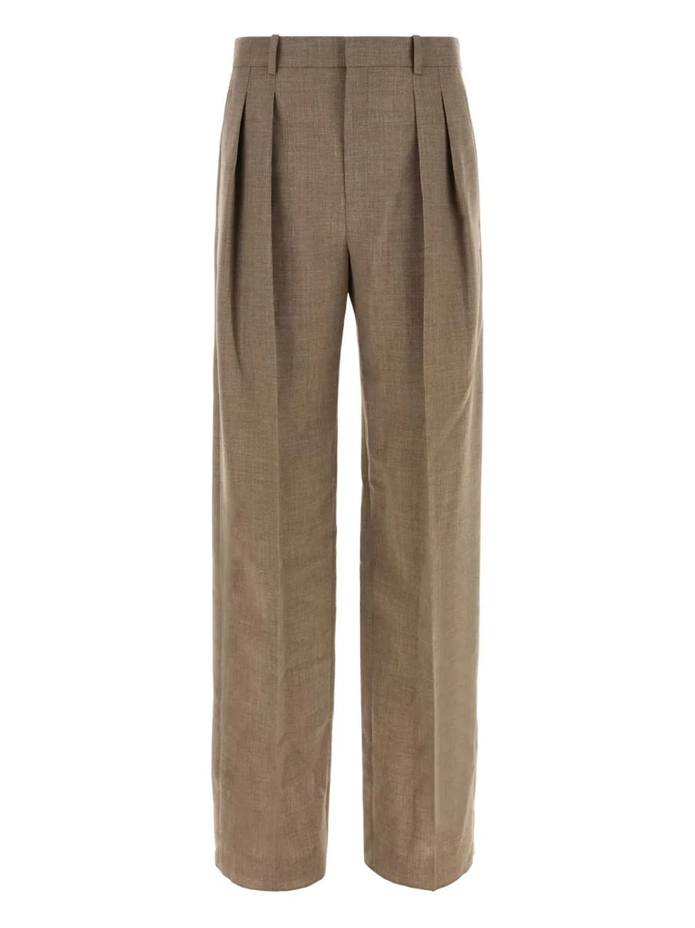 pleated wool trousers - 1