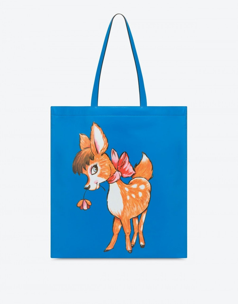 ILLUSTRATED ANIMALS NAPPA SHOPPER 1