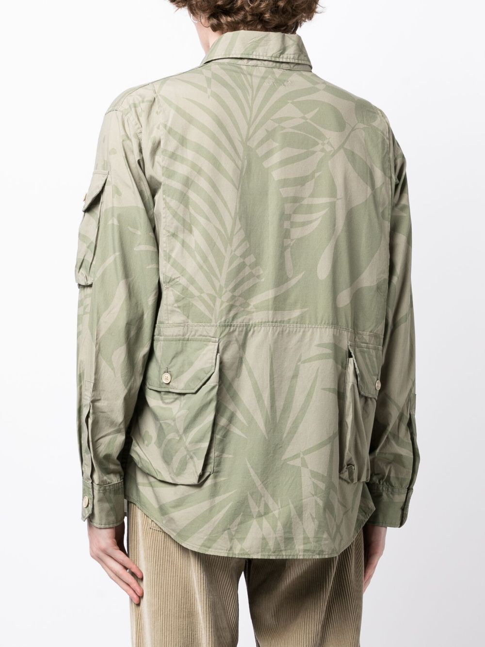 Explorer leaf-print shirt jacket - 4