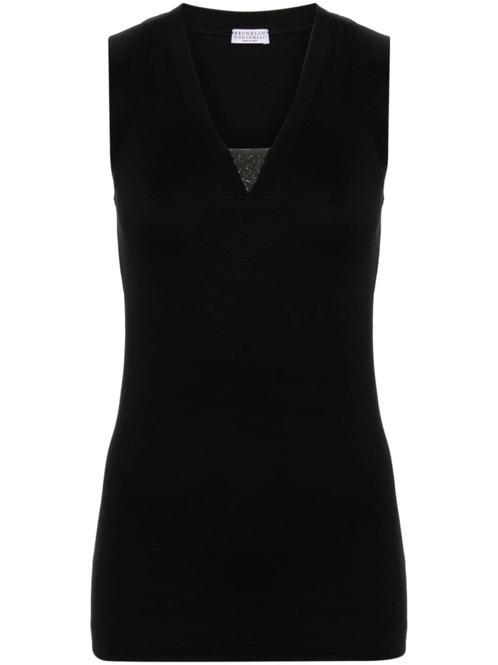 Monili-detail tank top - 1