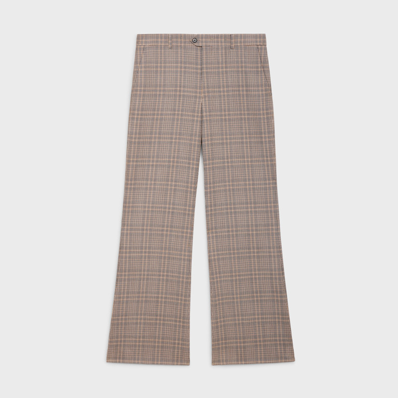 BOOTCUT PANTS IN PRINCE OF WALES CHECK WOOL 1