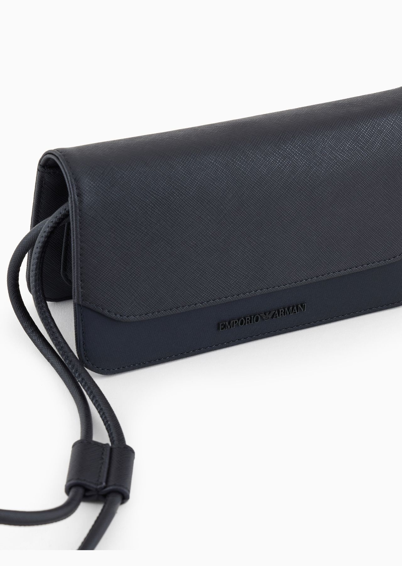 ASV regenerated Saffiano and recycled nylon tech case with shoulder strap - 5