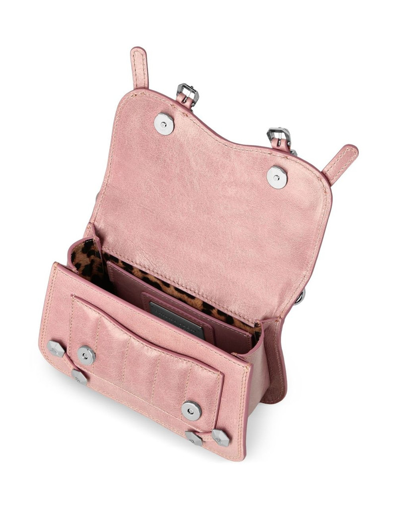 small Hexagon leather tote bag 5