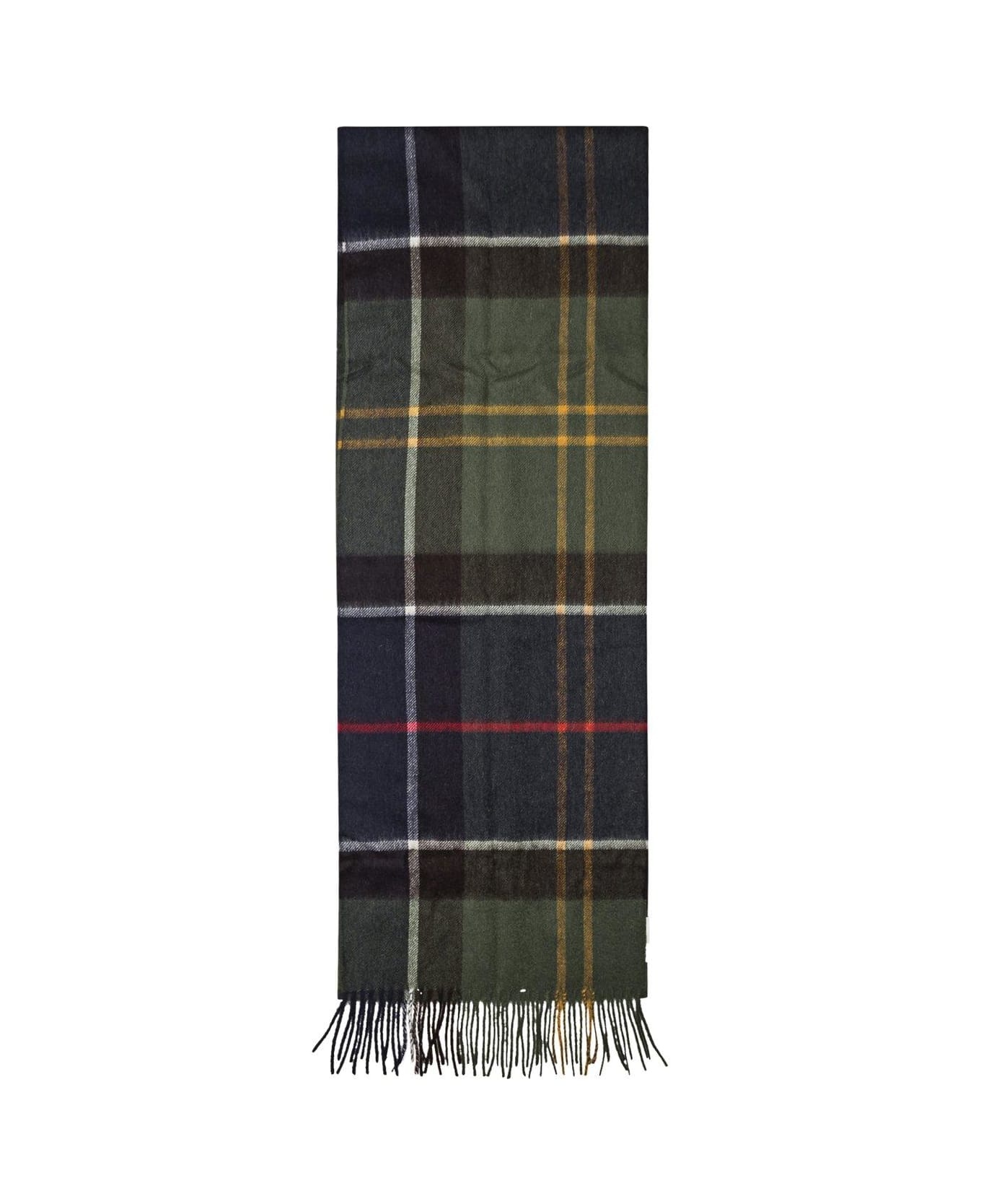 Checked Fringed Scarf - 2