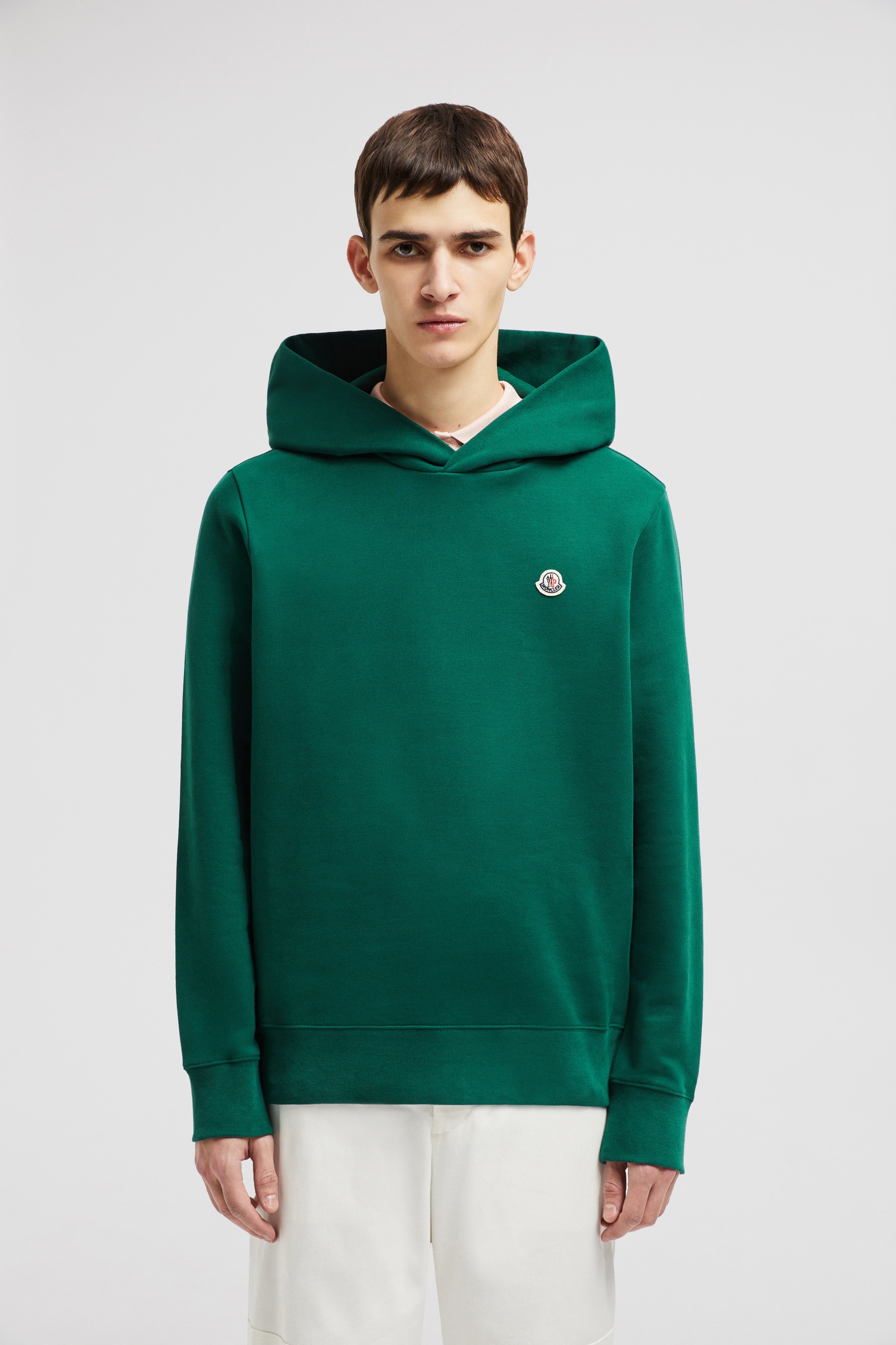 Logo Patch Cotton Hoodie - 3