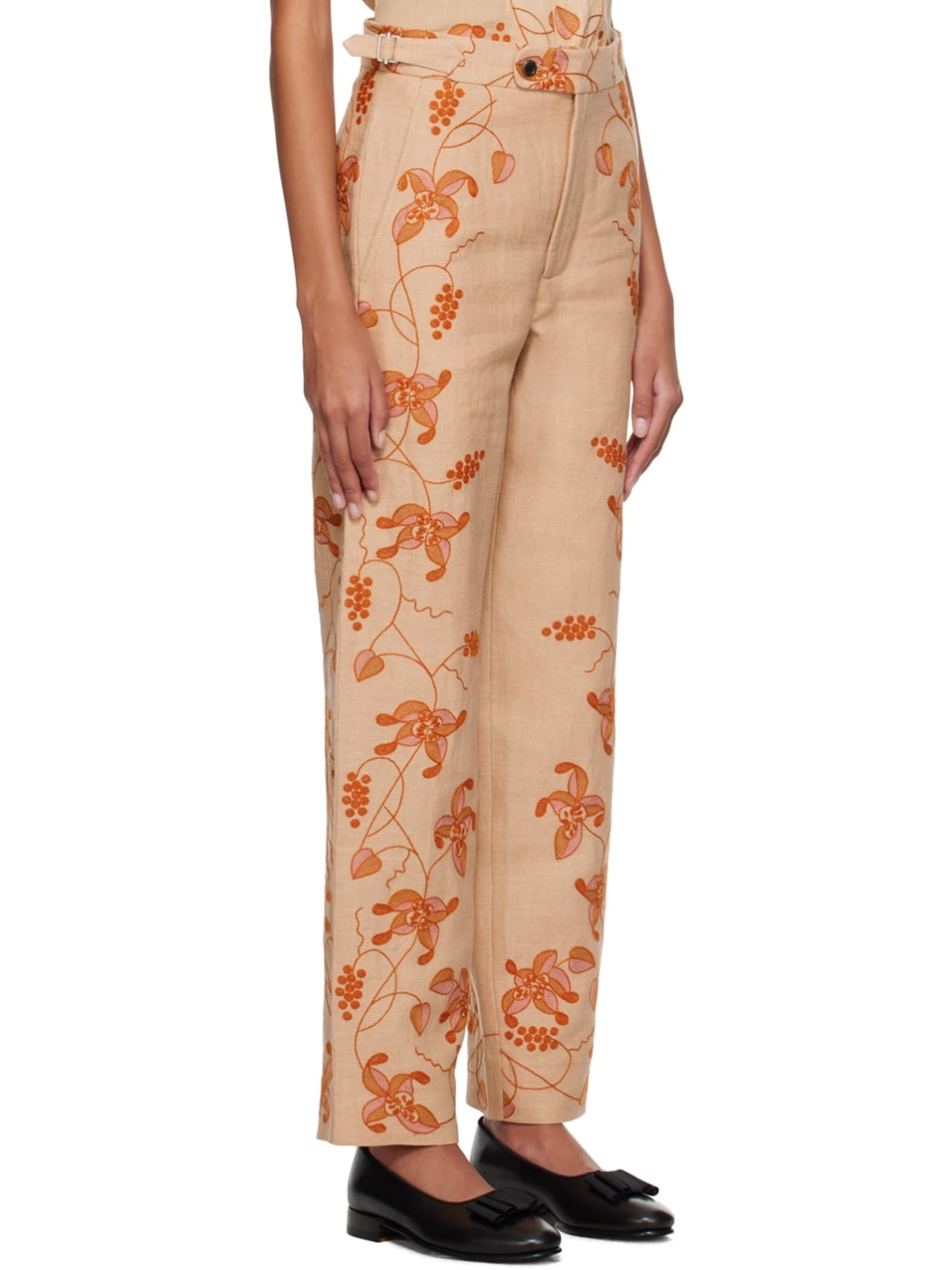 Pink Bougainvillea Trousers - 2