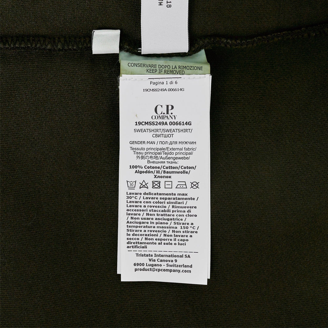 Crew Neck Sweatshirt Brushed Emerized Diagonal Fleece - 3