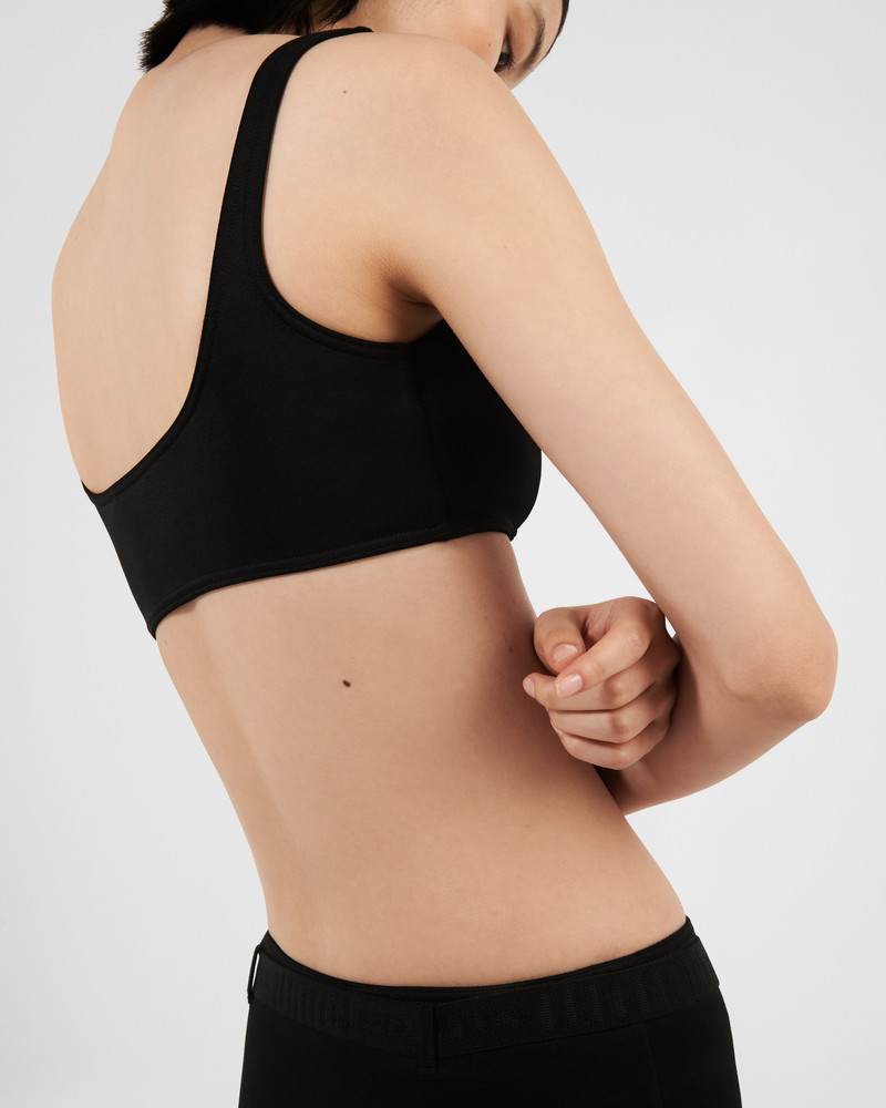 Interlock fabric bikini top 3