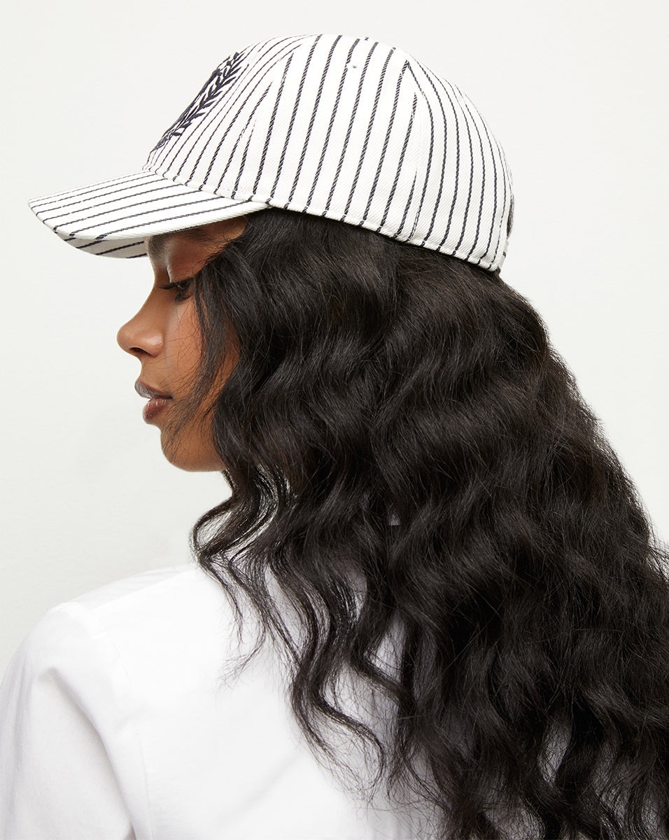 STRIPED BASEBALL HAT | LOGO CREST - 3
