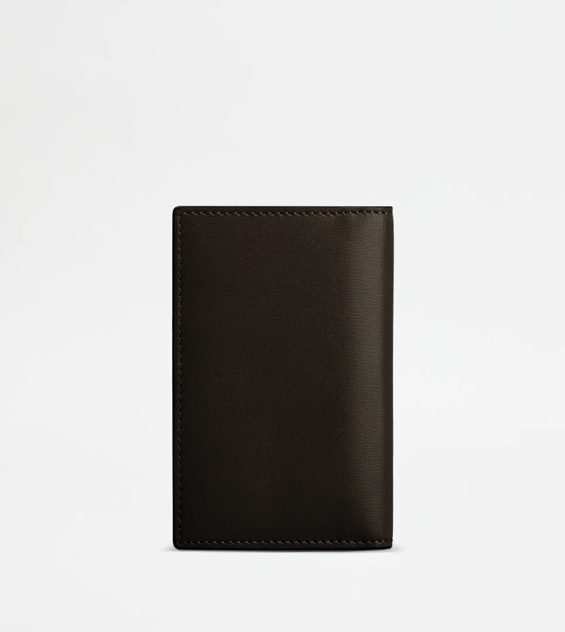 Tod's TOD'S CARD HOLDER IN LEATHER - BROWN outlook