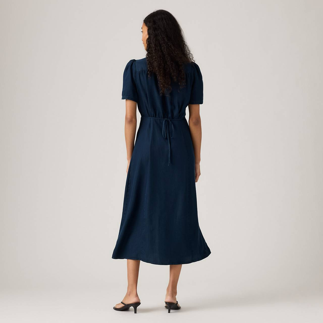 SARINA SHORT-SLEEVE MIDI DRESS - 4