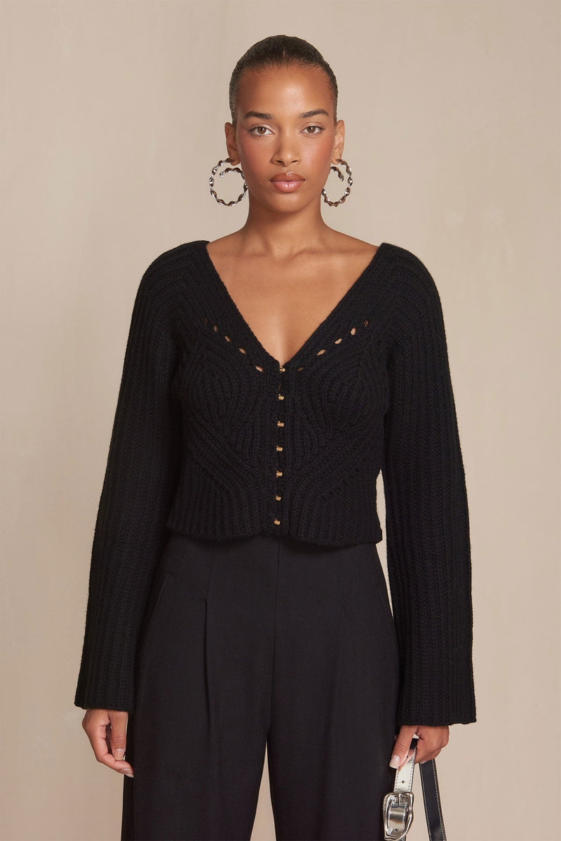 CARON KNIT CARDIGAN 1