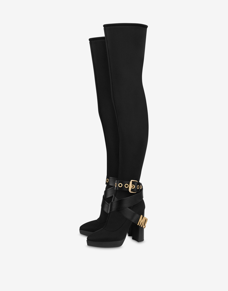 MOSCHINO BELT OVER-THE-KNEE BOOTS 1