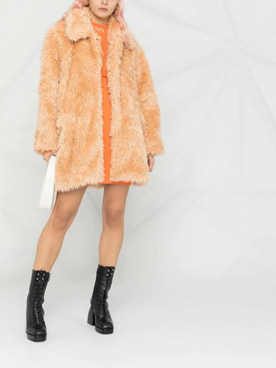 MSGM faux shearling coat outlook