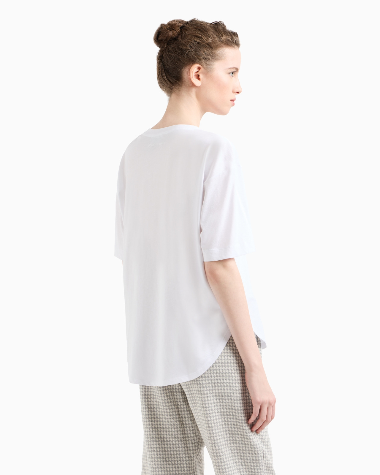 SUPIMA JERSEY T-SHIRT WITH ICON LOGO EMBROIDERY - 3