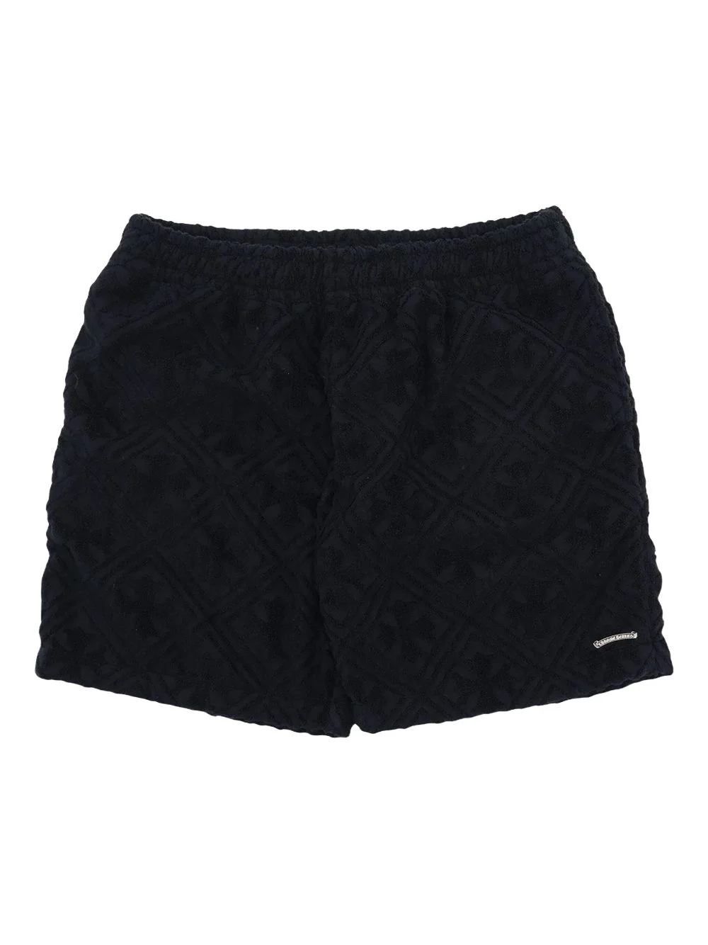 monogram-pattern terry shorts - 1