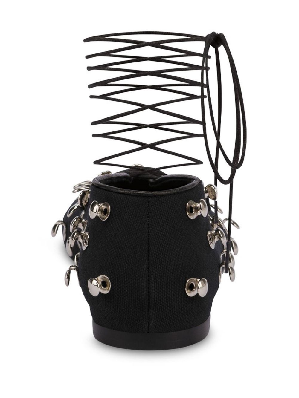 eyelet-embellished ballerina shoes - 3