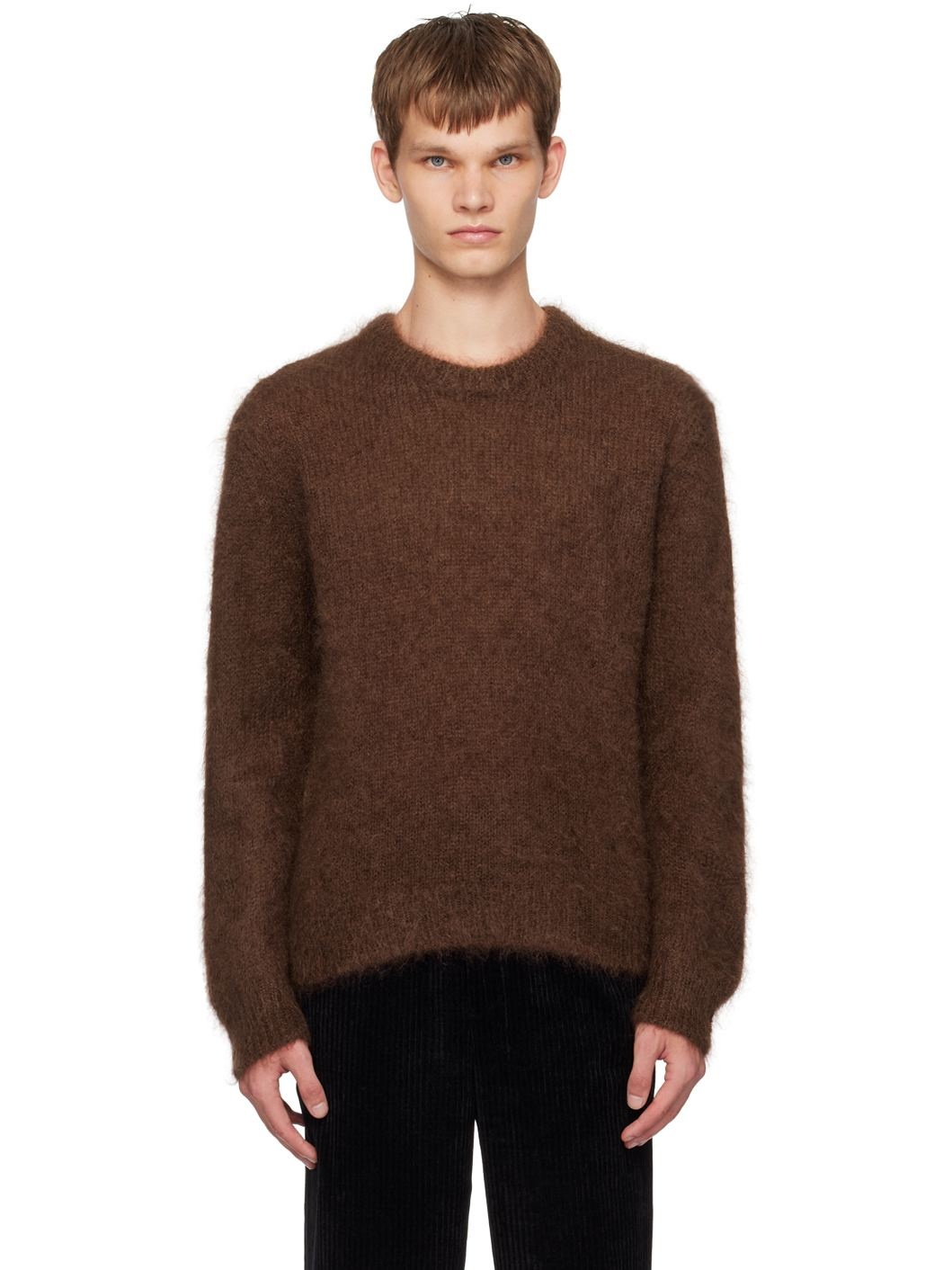 Brown Crewneck Sweater - 1