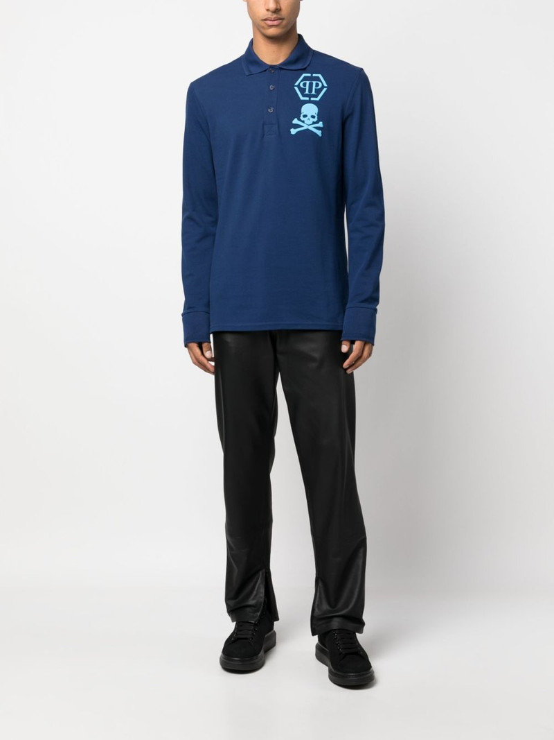 PHILIPP PLEIN logo-print polo shirt outlook