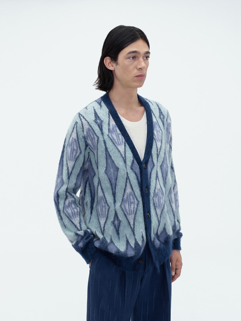 AMIRI ARGYLE MOHAIR CARDIGAN outlook